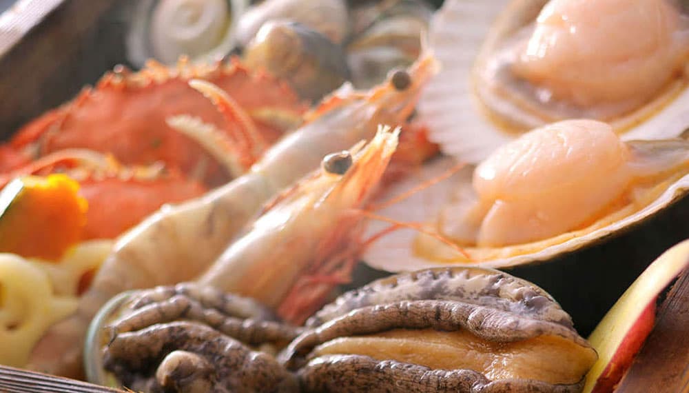 蟹姿盛り付懐石