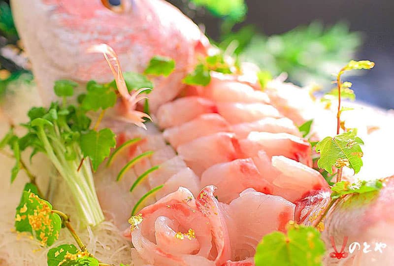 活鯛舟盛懐石