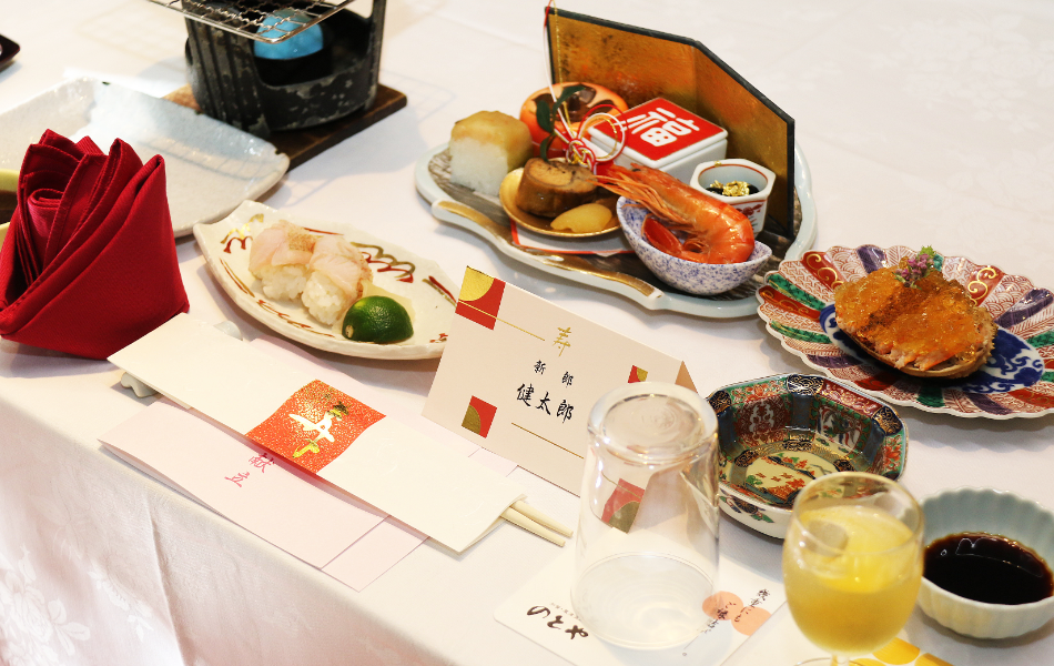 旅亭の技が冴える婚礼料理